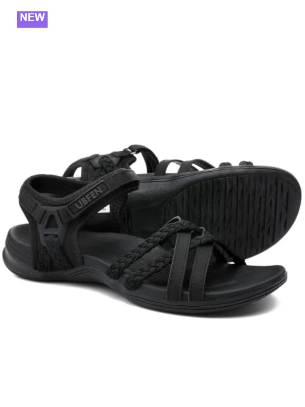 Women's Lightweight Hiking Sandals Arch Support Adjustable Hook & Loop